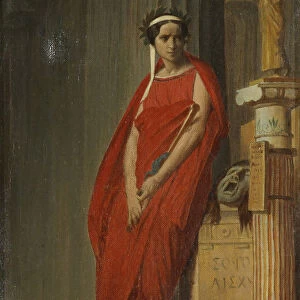 Elisa Rachel as Phedre. Artist: Gerome, Jean-Leon (1824-1904)