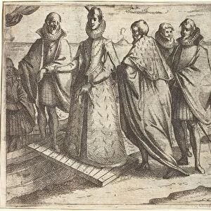 Embarkation at Genoa [recto], 1612. Creator: Jacques Callot