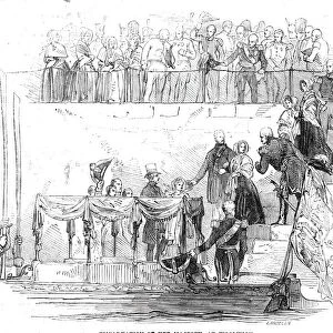 Embarkation of Her Majesty, at Woolwich, 1844. Creator: Ebenezer Landells
