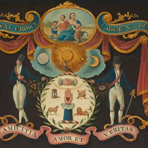 Emblems for Royal Crown Lodge No. 22, 1810 / 15. Creator: Unknown