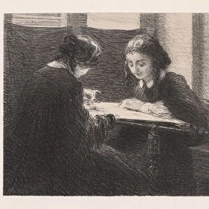 The Embroideres (Les Brodeuses), , 1898. Creator: Henri Fantin-Latour (French, 1836-1904)