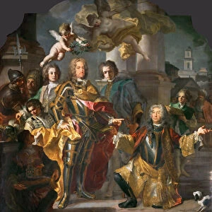 Emperor Charles VI and Count Althann (Althann Giving to Charles the Inventory of the Paintings in th