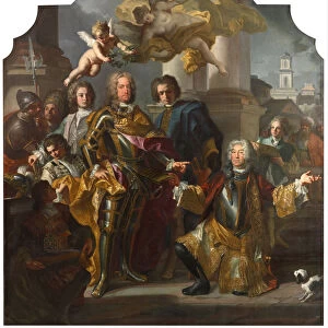 Emperor Charles VI and Count Gundacker von Althan, 1728. Artist: Solimena, Francesco (1657-1747)