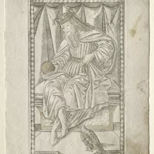 The Emperor (from the Tarocchi, series E: Conditions of Man, #9), before 1467. Creator