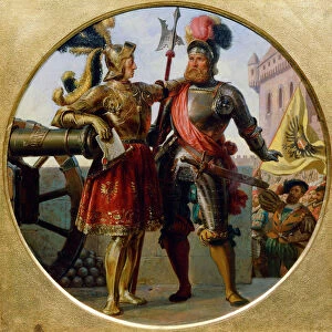 Emperor Maximilian I and Georg von Frunsberg, 1868. Artist: Bls, Karl von (1815-1894)