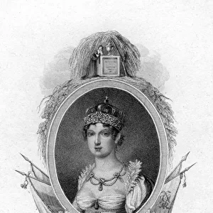 Empress Marie-Louise, second wife of Napoleon, 1823. Artist: J Stewart
