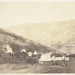Encampment of the 71st Regiment, 1855. Creator: Roger Fenton