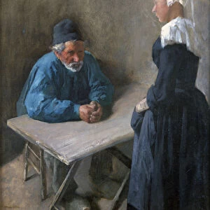 The Engagement of the Maidservant, c1864-1900. Artist: Mihaly Munkacsy