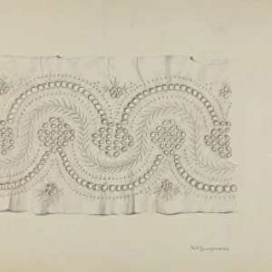 English Embroidery, 1935 / 1942. Creator: Carl Buergerniss