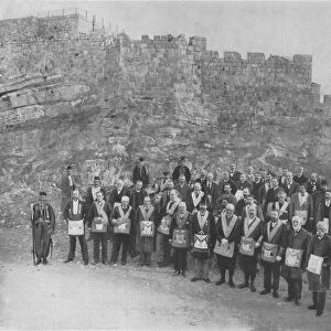 English Freemasons at Jerusalem, 1898. Artist: CN Tadros