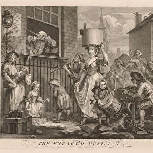 The Enraged Musician, 1741. Creator: William Hogarth (British, 1697-1764)