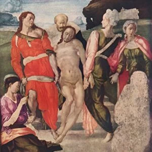 The Entombment, c1500, (1911). Artist: Michelangelo Buonarroti
