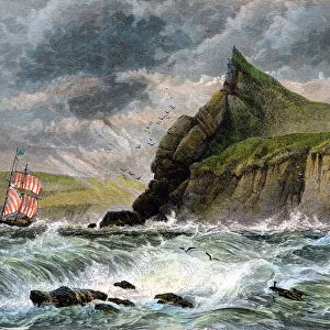 The entrance to Fowey Harbour, Cornwall, 19th century