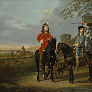 Equestrian Portrait of Cornelis (1639-1680) and Michiel Pompe van Meerdervoort... ca