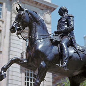Equestrian statue of King George III, 19th century. Artist: Matthew Cotes Wyatt