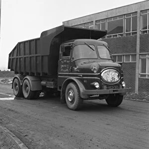 ERF 66GSF tipper at the Park Gate Iron and Steel Co, Rotherham, South Yorkshire, 1964