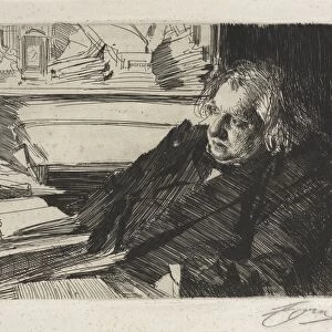 Ernest Renan, 1892. Creator: Anders Zorn (Swedish, 1860-1920)