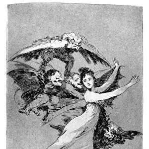 You will not escape, 1799. Artist: Francisco Goya