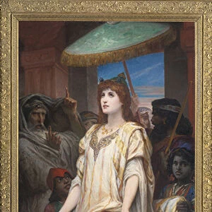 Esther before Ahasuerus, 1894. Artist: Barrias, Felix-Joseph (1822-1907)