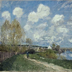 Ete a Bougival (Summer at Bougival), 1876. Creator: Sisley, Alfred (1839-1899)