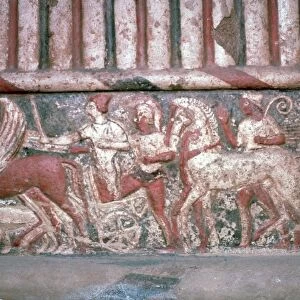 Etruscan relief from a temple in Rome, 16th century