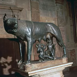 An Etruscan statue, The Capitoline Wolf