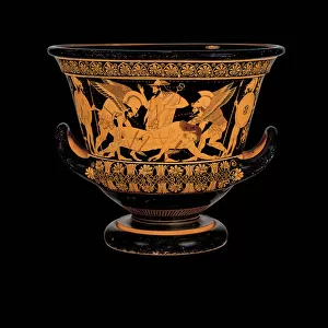 The Euphronios Krater (Sarpedon krater). Sarpedons body carried by Hypnos and Thanatos, c. 510-c. 5