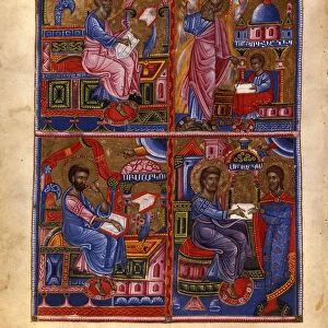 The Four Evangelists (Manuscript illumination from the Matenadaran Gospel), 1368