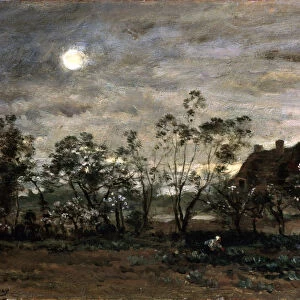 Evening in Honfleur, 1860s. Artist: Charles Francois Daubigny