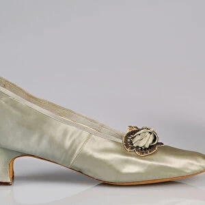 Evening slippers, French, 1885-95. Creator: Unknown