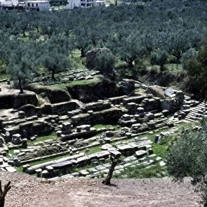 Excavation of Acropolis of ancient Sparta (Lakedaimon), c20th century. Artist: CM Dixon