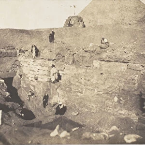 Excavations near the Sphinx, 1853. Creator: John Beasley Greene