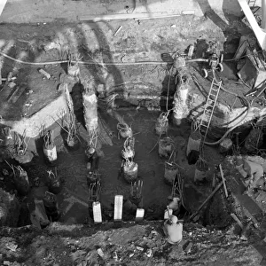 Excavations at Rossington Colliery near Doncaster, South Yorkshire, 1963. Artist