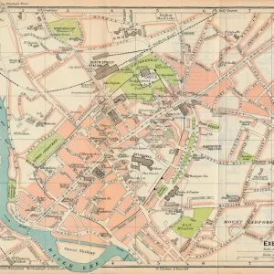 Exeter, c20th Century. Artist: John Bartholomew Exeter, c20th Century. Artist: John Bartholomew