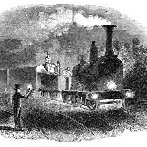 Express train with the mail signals, 1844. Creator: Unknown