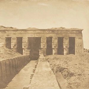 Facade du Temple d Athor a Denderah (Tentyris), 1849-50
