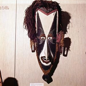 Face-Mask worn in dances to celebrate the wild plum harvest, New Guinea