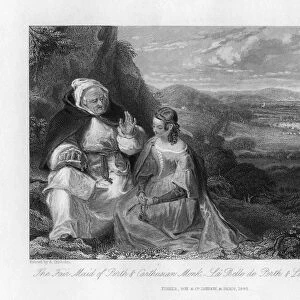 The Fair Maid of Perth and Carthusian Monk, 1845. Artist: Peter Lightfoot