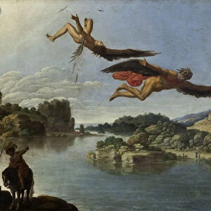 The Fall of Icarus. Artist: Saraceni, Carlo (1579-1620)