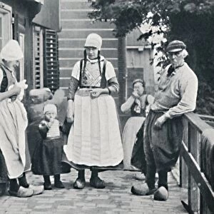 A family group of Marken people, North Holland, Netherlands, 1912. Artist: P Fincham