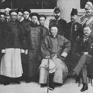 In Far Cathay - An interesting group at Hong Kong, taken before Li Hung went to Pekin, 1900