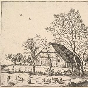 Farm, from The Small Landscapes, 1559-61. Creator: Johannes van Doetecum I
