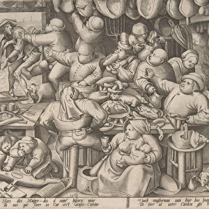 The Fat Kitchen, 1563. Creator: Pieter van der Heyden