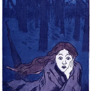 The Fear, 1893-1894. Artist: Yakunchikova, Maria Vasilyevna (1870-1902) The Fear, 1893-1894. Artist: Yakunchikova, Maria Vasilyevna (1870-1902)