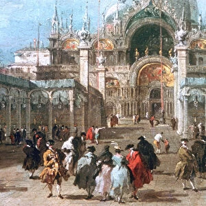 The Feast of Ascension in the Piazza San Marco, c1775. Artist: Francesco Guardi