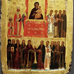 The Feast of Orthodoxy, 14th century. Artist: Byzantine icon