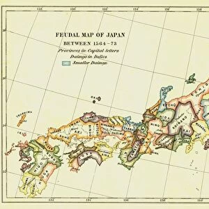 Feudal Map of Japan between 1564 -73, (1903). Creator: Unknown