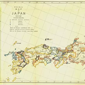 Feudal Map of Japan before Sekigahara, 1903. Creator: Unknown