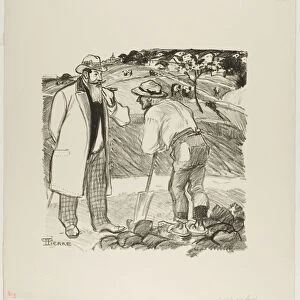 The Field Inspector, April 1894. Creator: Theophile Alexandre Steinlen