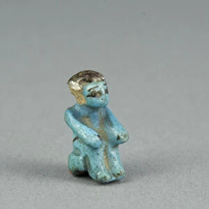 Figurine of a Seated Man, Egypt, Middle Kingdom? (about 2055-1650 BCE). Creator: Unknown